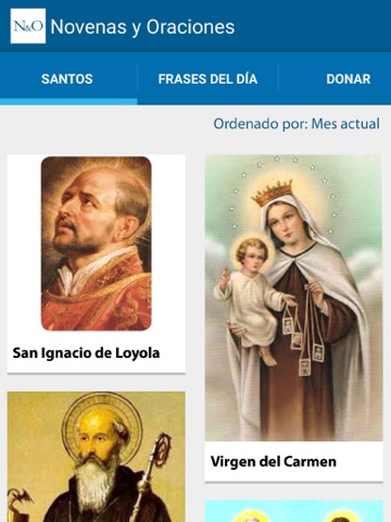 Novenas y oraciones iPad screenshot