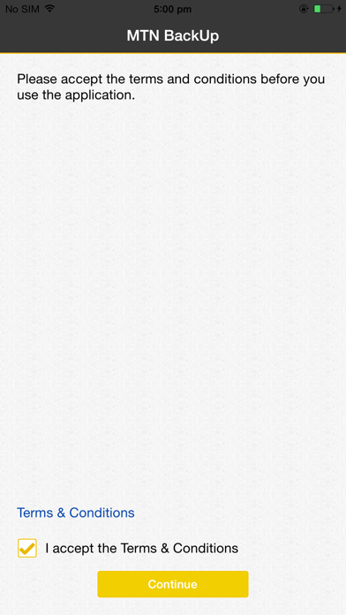 Screenshot #1 pour MTN Uganda Backup