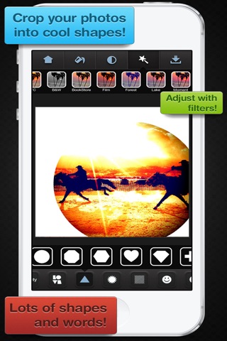 Insta Shapes Pro - Snap pics and shape photos with groovy patterns, ig symbols & fab deco shapes! screenshot 2
