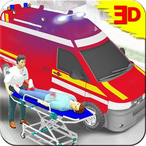 Ambulance Simulator: Be a Rescue driver in City Rush and Deliver Patients to Hospital icon