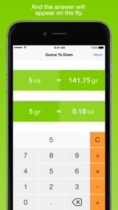 Ounce To Gram, the fastest weight converter screenshot #2 for iPhone