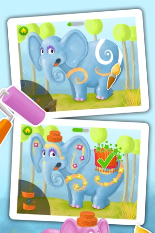 Elephant Care and Dress Up - Free Kids Game screenshot 4