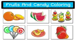 Game screenshot Candy And Fruits Coloring Pages And Drawing Book apk