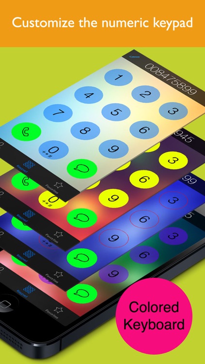 Colored Phonebook (Your numeric keypad and your favorite contacts)