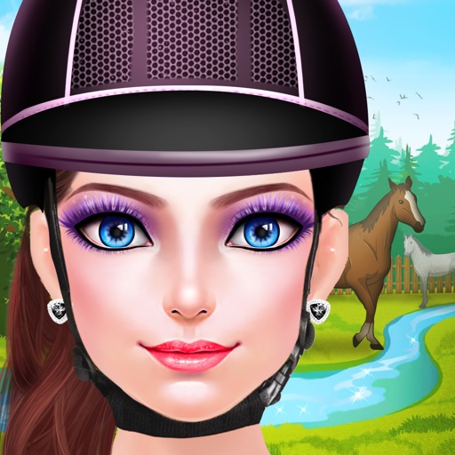 Horse Riding Girl: Sunset Horseback Date Icon