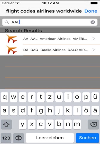 flight codes airline screenshot 3