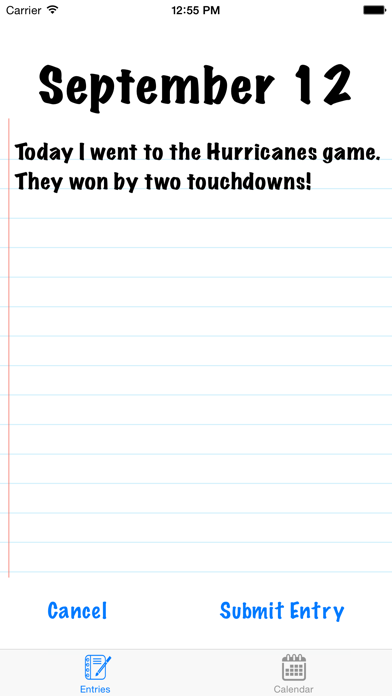 One Sentence Journal Screenshot 2 of 3