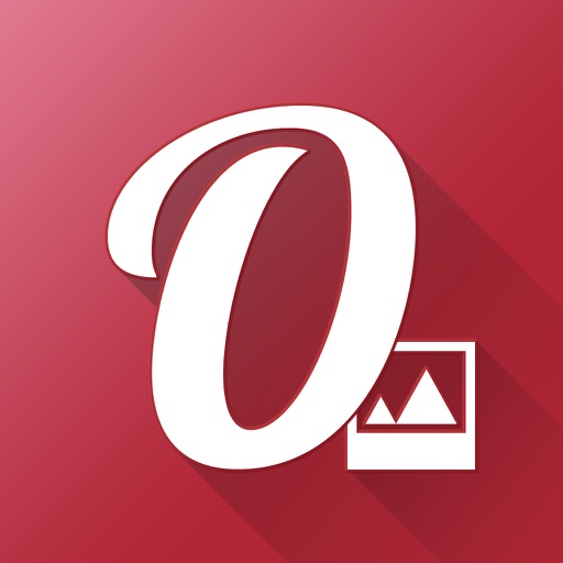 Overphoto Typography Photo Editor - Write captions, add quotes & create font effects icon