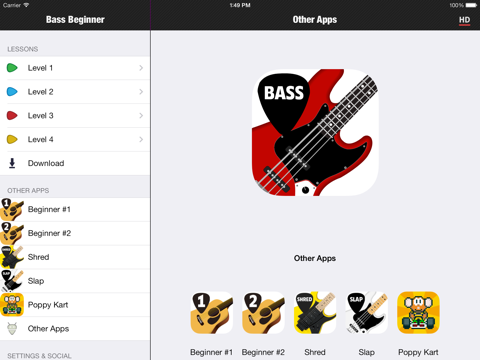 Screenshot #5 for Beginner Bass method HD