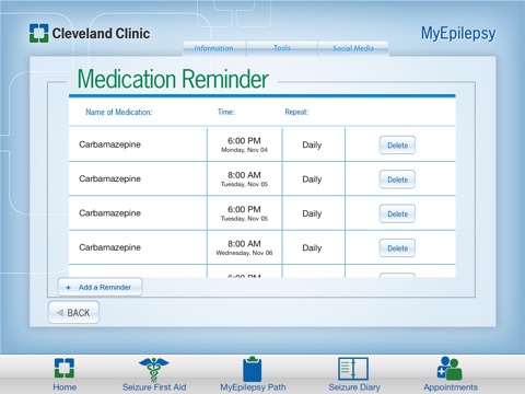 Cleveland Clinic MyEpilepsy screenshot 4