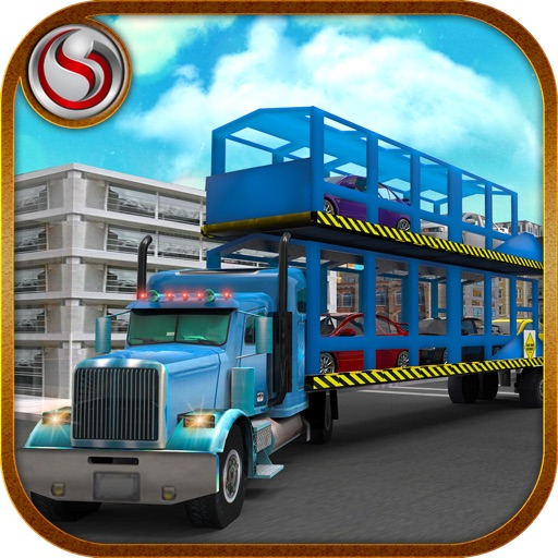 Tourist Car Transporter Trailer icon