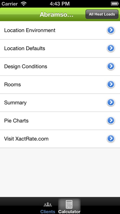 Heat Load Calculator Free for iPhone