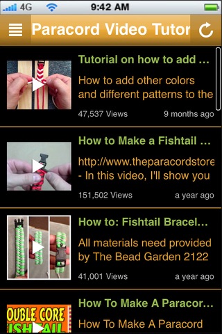 Paracord Video Tutorials - The Best Paracord Video Guide For Bracelets, Knots, Lanyards & Keychains! screenshot 3