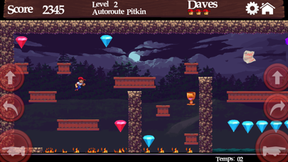 Screenshot #3 pour Dangerous Dave dans The Deserted Pirate's Hideout