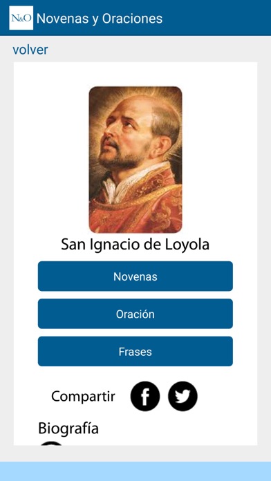Novenas y oraciones iPhone screenshot