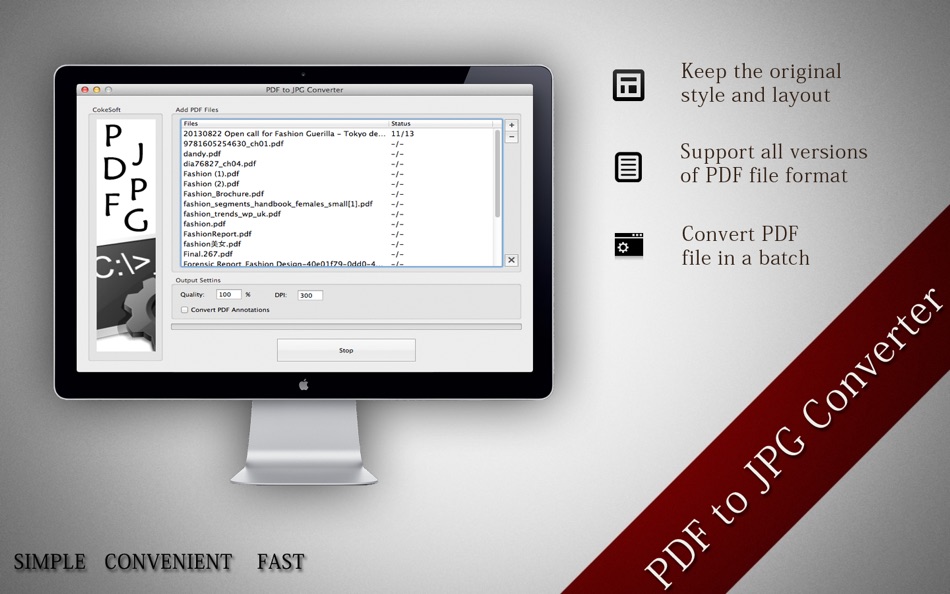 CokeSoft PDF to JPG Converter - 1.8 - (macOS)