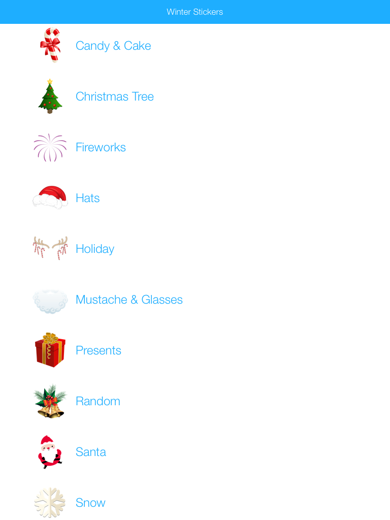 Winter Stickers & Emoji for WhatsApp and Chats Messengers Christmas Holiday Edition 2016 screenshot 5