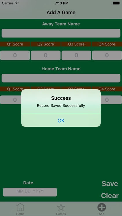 Football Score Tracker - Track and Save Football Scores