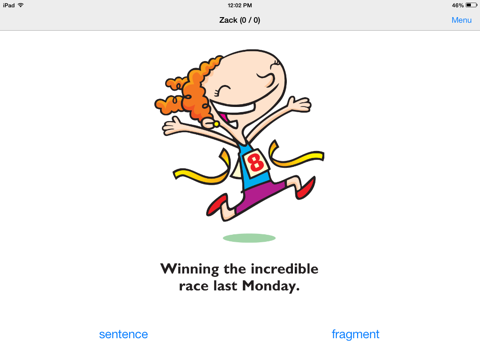 Screenshot #6 pour Sentences & Fragments Fun Deck