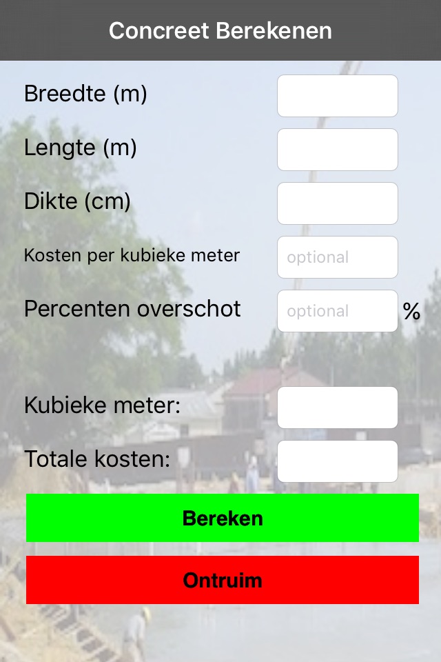 Concrete Calculator Metric screenshot 2