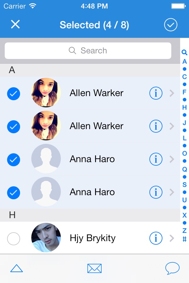Group Text Free －Send SMS,iMessage,Email Message In Batches Fast screenshot 2