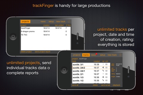 trackFinger screenshot 3