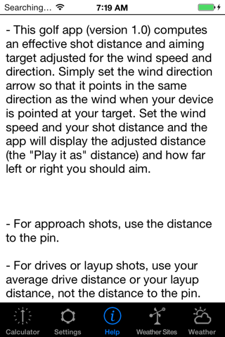 GolfWindCalculatorPro screenshot 3