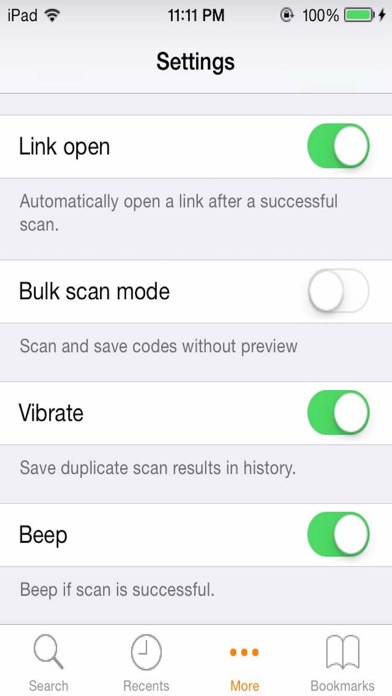 Simple Scan - QR Code Reader and Barcode Scanner App Free iPhone screenshot 2 - Utilities app
