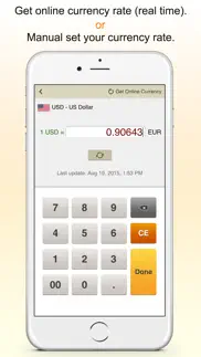 currencycal - currency & exchange rates converter + calculator for travel.er iphone screenshot 4