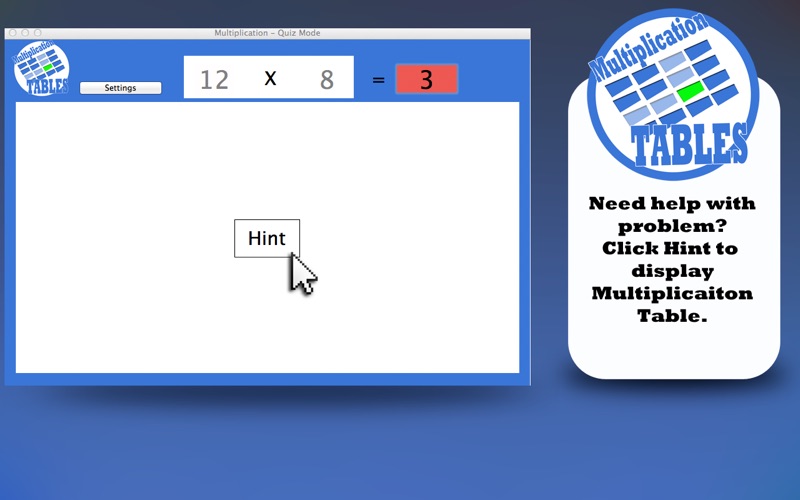 Screenshot #2 pour Multiplication Tables