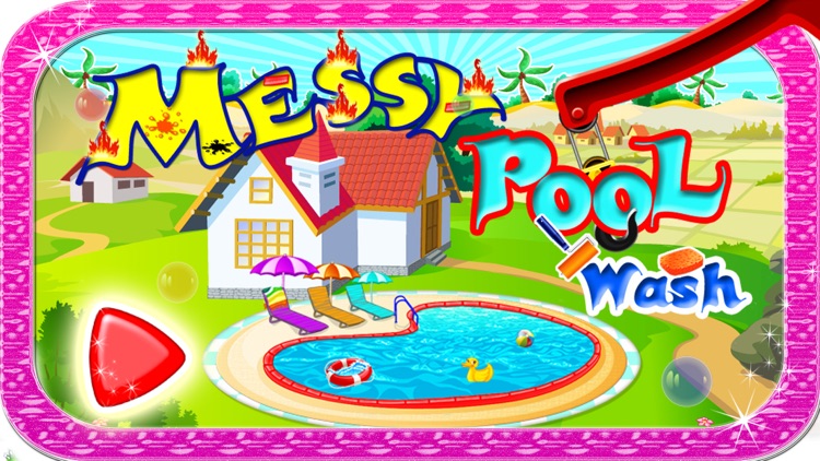 Messy Pool Wash - Cleanup & repair the pool in this salon game for kids