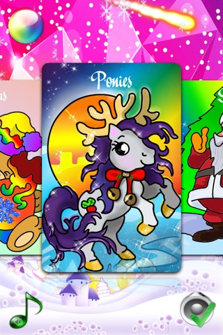 Christmas Coloring Pages for Girls & Boys with Santa & New Year Nick - Pony Painting Sheets & Fashion Papa Noel Games for my Little Kids, Babies & jr Bratsのおすすめ画像2