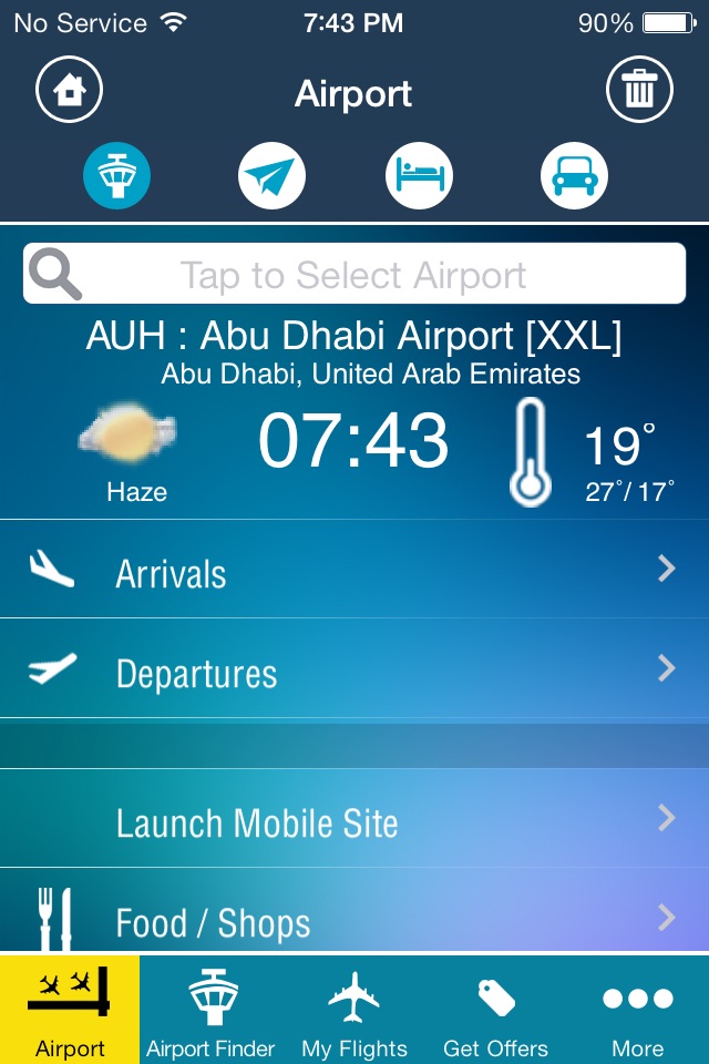 Abu Dhabi Airport AUH Info screenshot 2