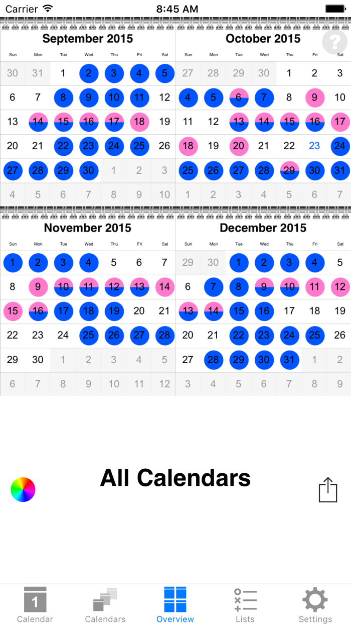 colorCal Calendar