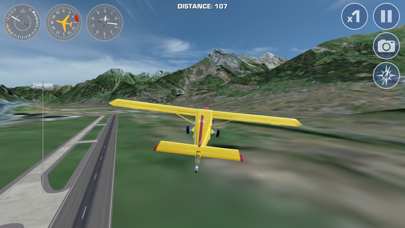 Screenshot #3 pour Simulateur de vol Airplane Fly - les Alpes suisses