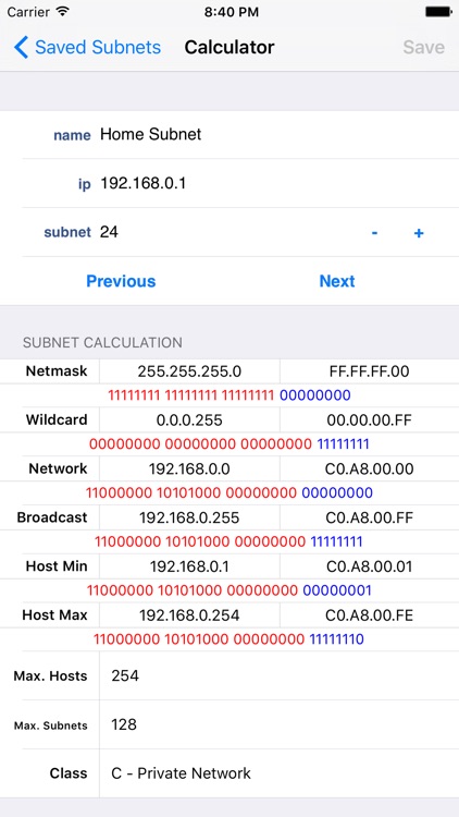 Subnet Calc