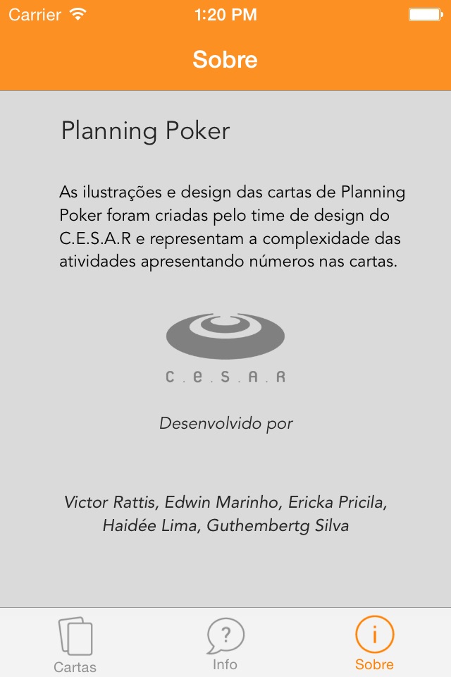 Planning Poker CESAR screenshot 4