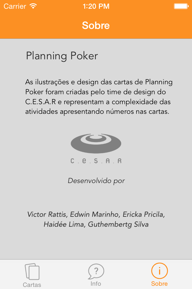 Planning Poker CESAR