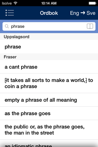Norstedts engelska ordbok Pro 2.0 screenshot 3