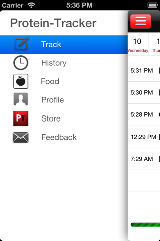 Protein-Tracker screenshot 2