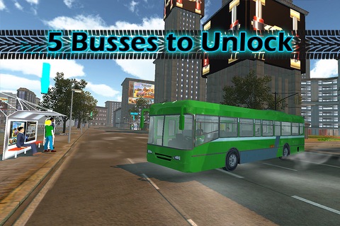 3D Bus City Parking Simulator - Realistic Downtown Traffic Driving XL : Free Game screenshot 2