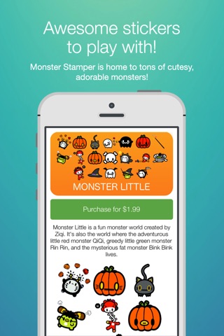 Monster Stamper: Decorate your photos with cute stickers & stamps! screenshot 3