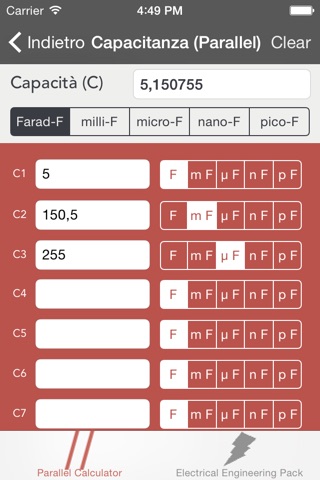 Electrical Parallel Calculator screenshot 4