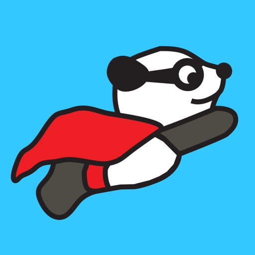 Flying Superhero Panda Icon