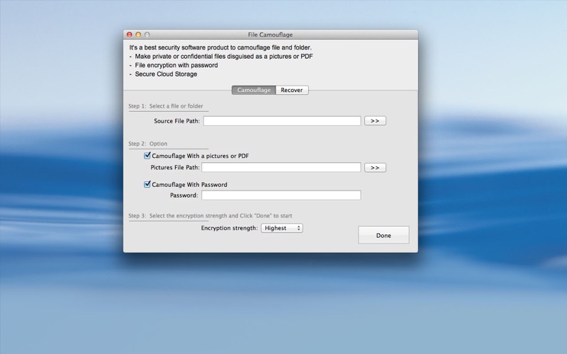 Screenshot #1 pour File Camouflage