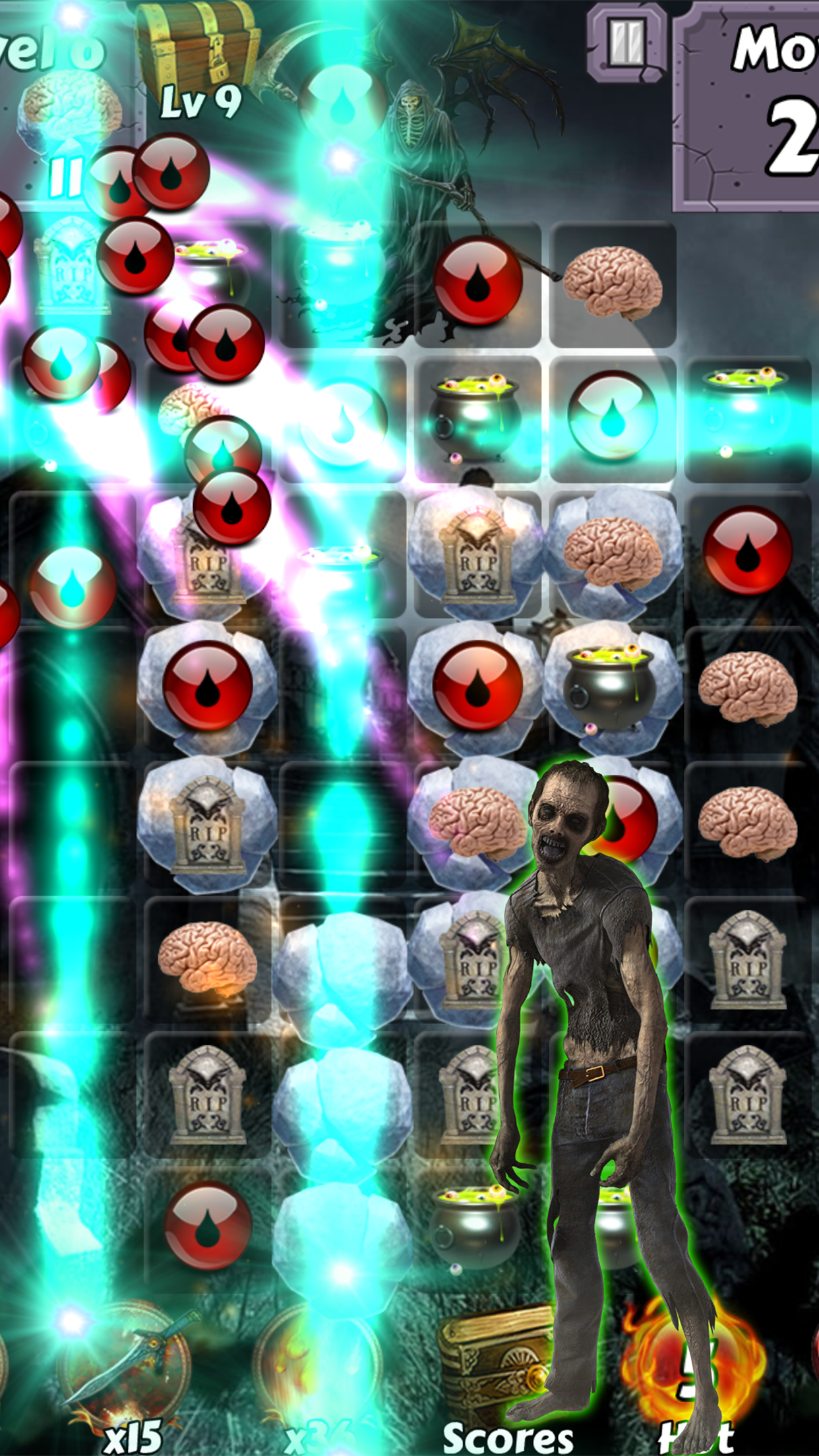Zombie Mania Halloween World - Free puzzle games for trick or treat screenshot 3