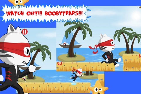 Tiny Ninja Cat: A Real Fun Run Adventure Challenge Game for Boys & Girls Free screenshot 3