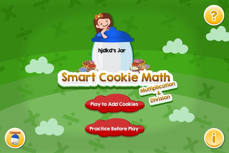 Smart Cookie Math Multiplication & Division Game! screenshot 2