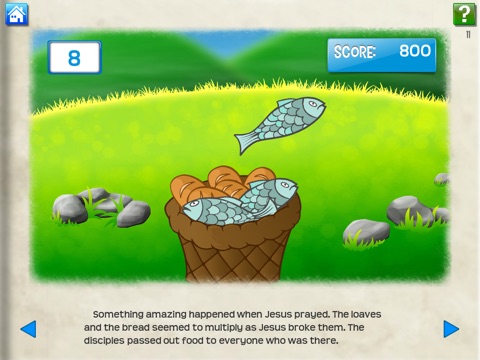 Kid Bible Heroes: Fishes and Loaves screenshot 4