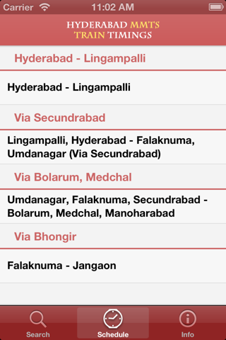 Hyderabad MMTS Suburban Train Timings screenshot 3